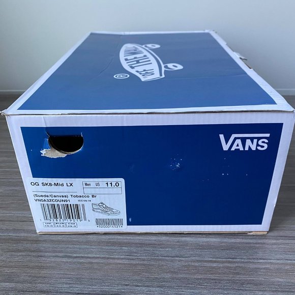 Vans Vault Og SK8 LX Mid Skate Shoes Men's Tobacco Brown - Picture 13 of 14